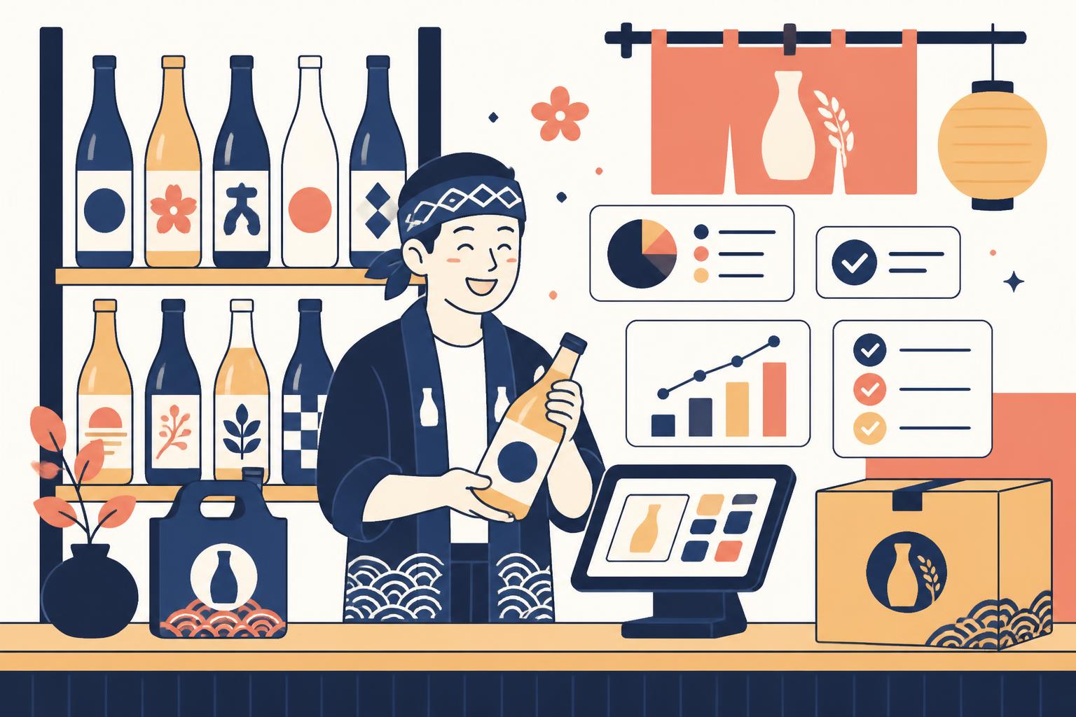 SAKE HUB のイメージイラスト